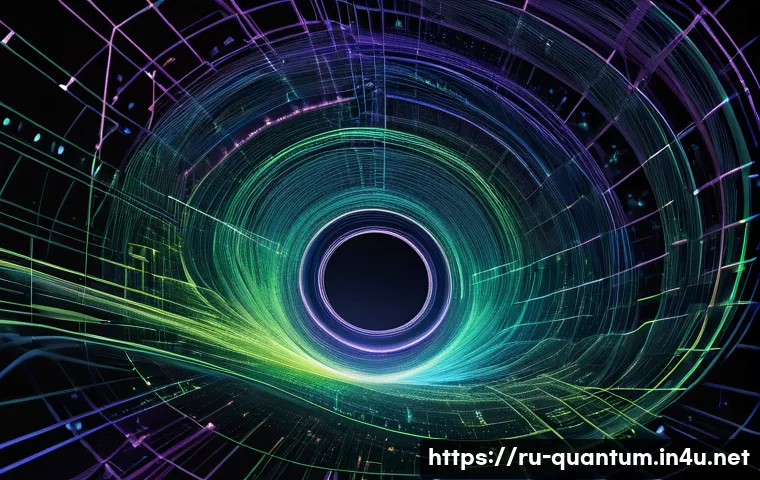양자컴퓨터의 시장화 전망 - **Prompt: The Quantum Nexus - Abstract Superposition and Entanglement**
A vibrant, highly detail...